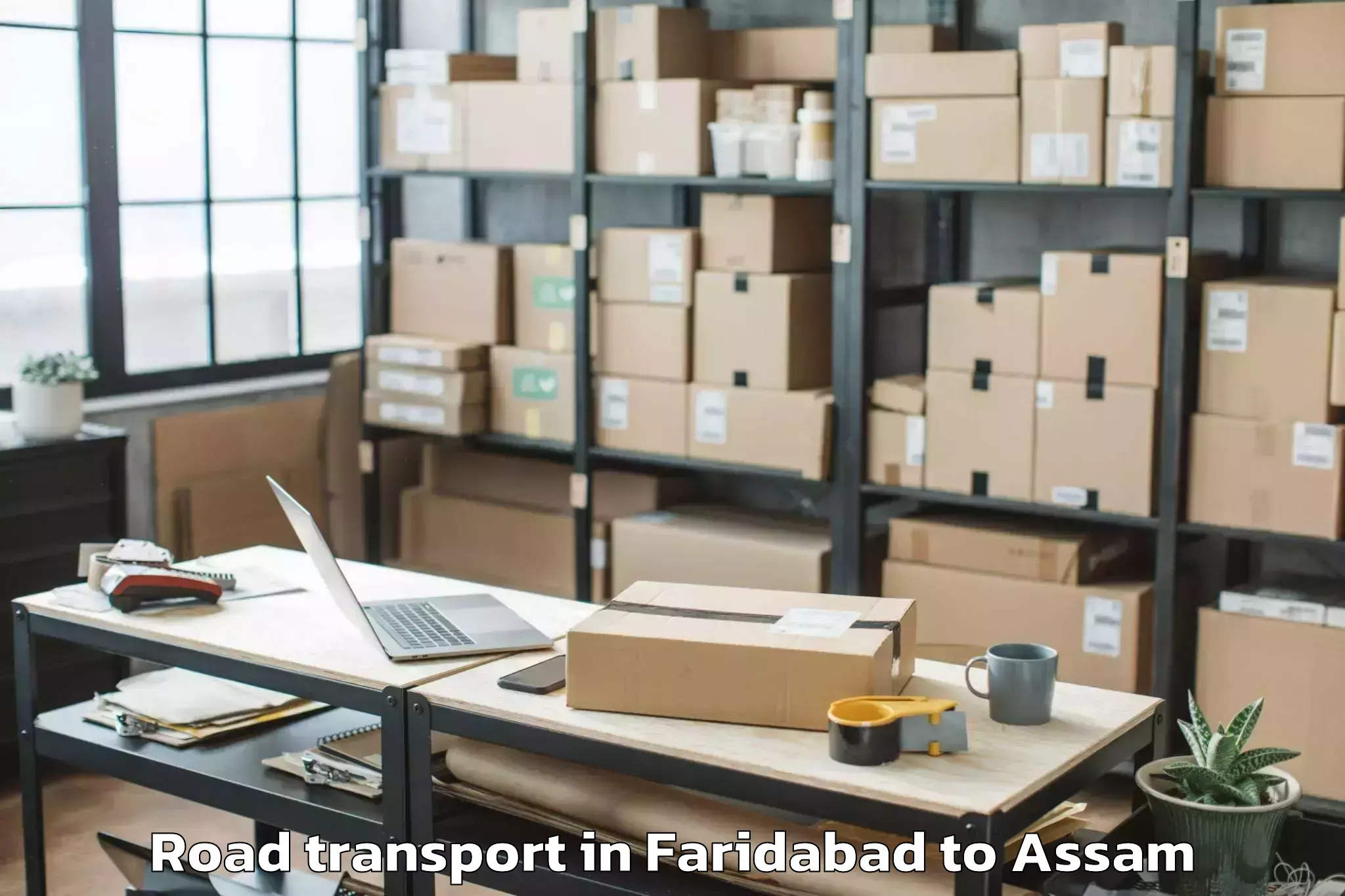 Discover Faridabad to Barpathar Road Transport